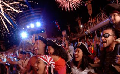Disney Magic pirate deck party